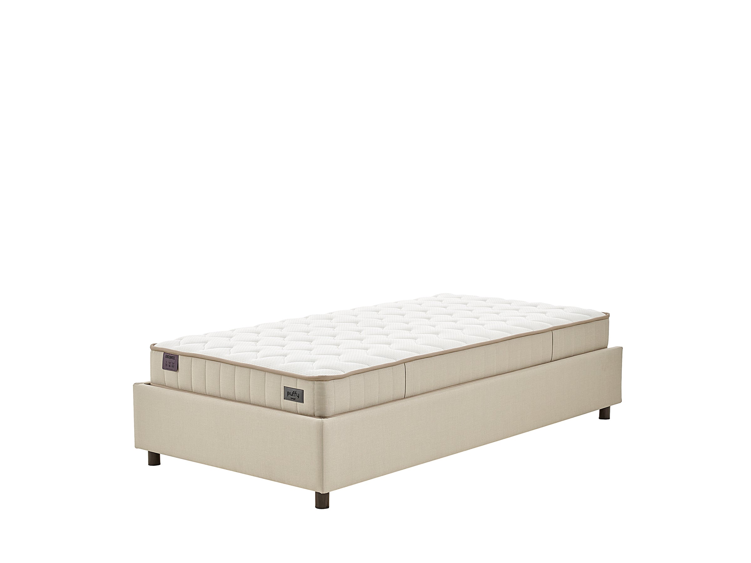 Тапицирано легло «Ergowell Lipa» + Матрак и табла - с място за съхранение, матрак с алое вера