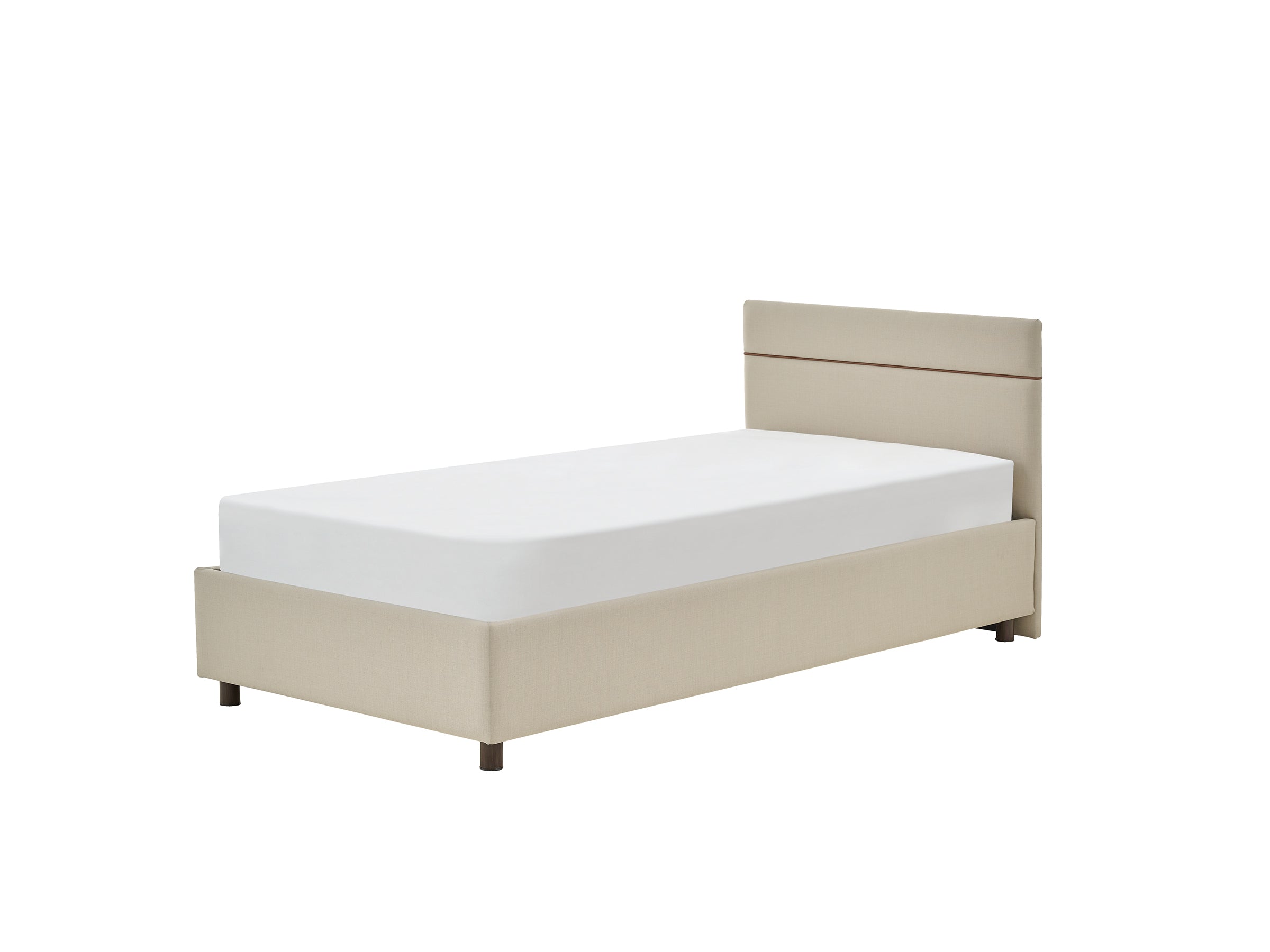 Тапицирано легло «Ergowell Lipa» + Матрак и табла - с място за съхранение, матрак с алое вера