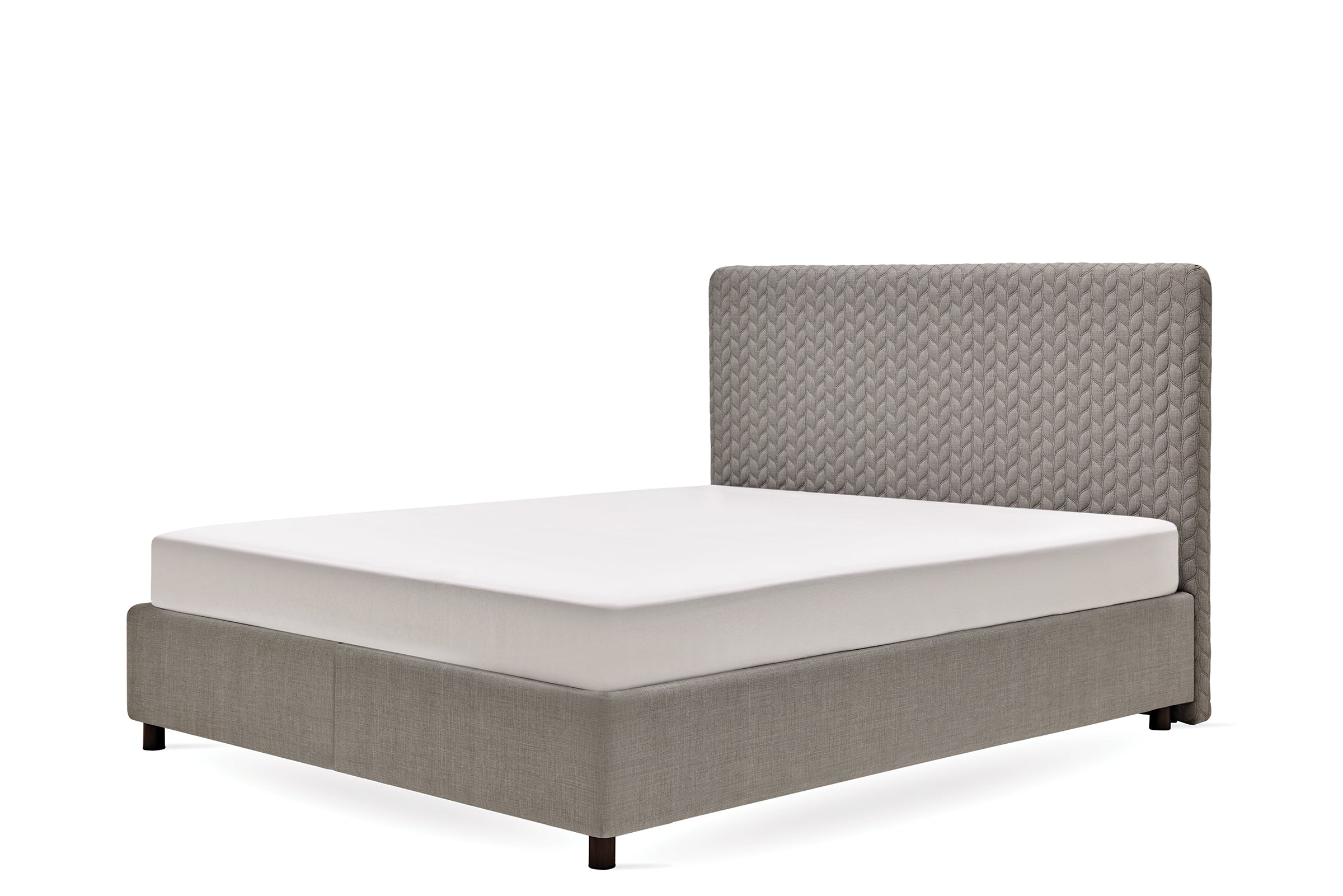 Тапицирано легло «Smart Care» + Матрак и табла - с място за съхранение, матрак с алое вера, с лятна и зимна страна