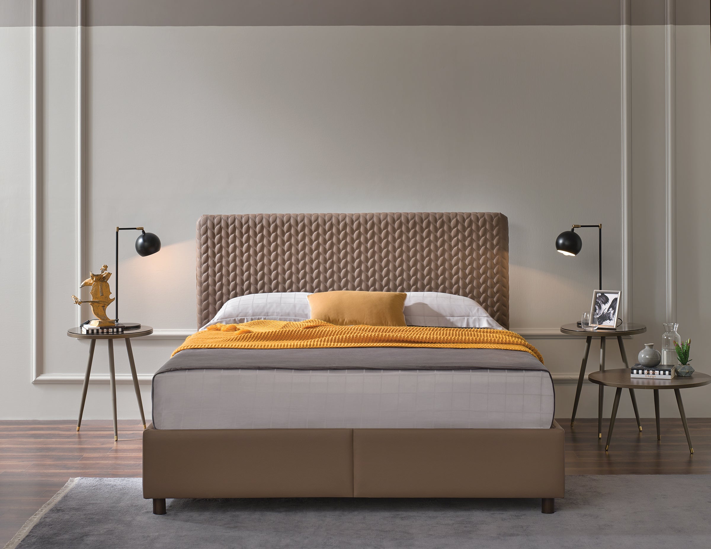 Тапицирано легло «Smart Care» + Матрак и табла - с място за съхранение, матрак с алое вера, с лятна и зимна страна