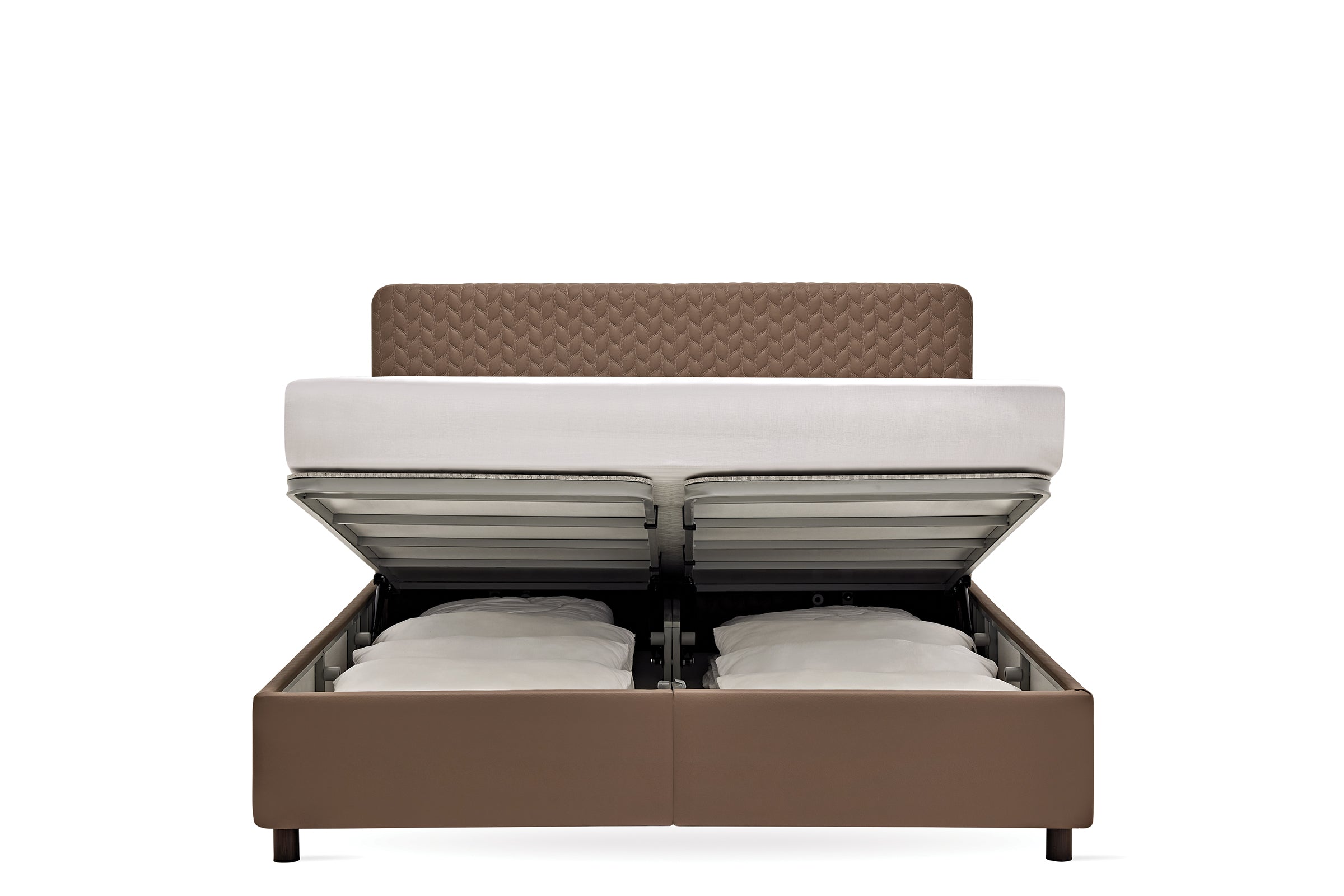 Тапицирано легло «Smart Care» + Матрак и табла - с място за съхранение, матрак с алое вера, с лятна и зимна страна