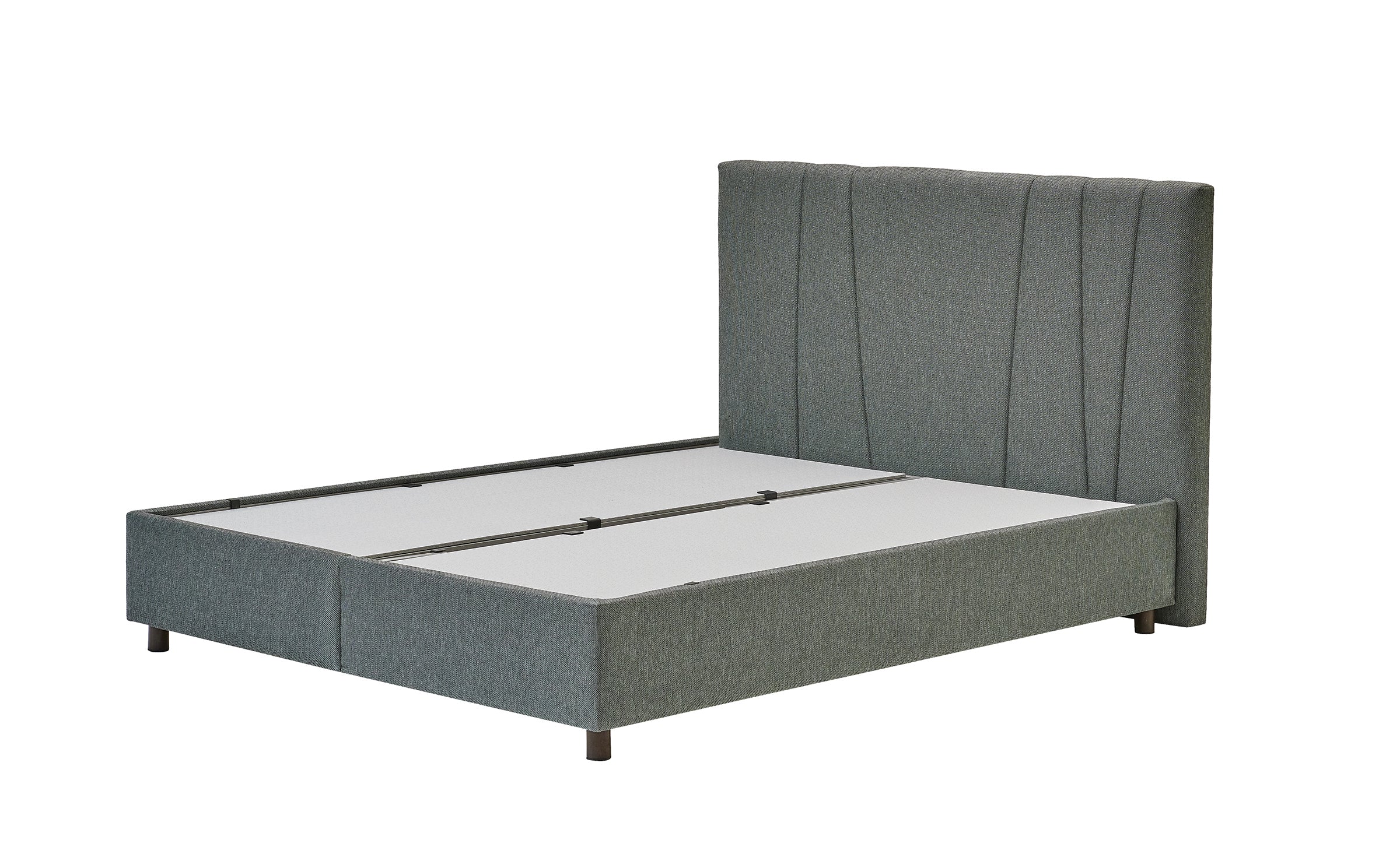 Тапицирано легло «Ergotwin» + Матрак и табла - с място за съхранение, матрак с алое вера