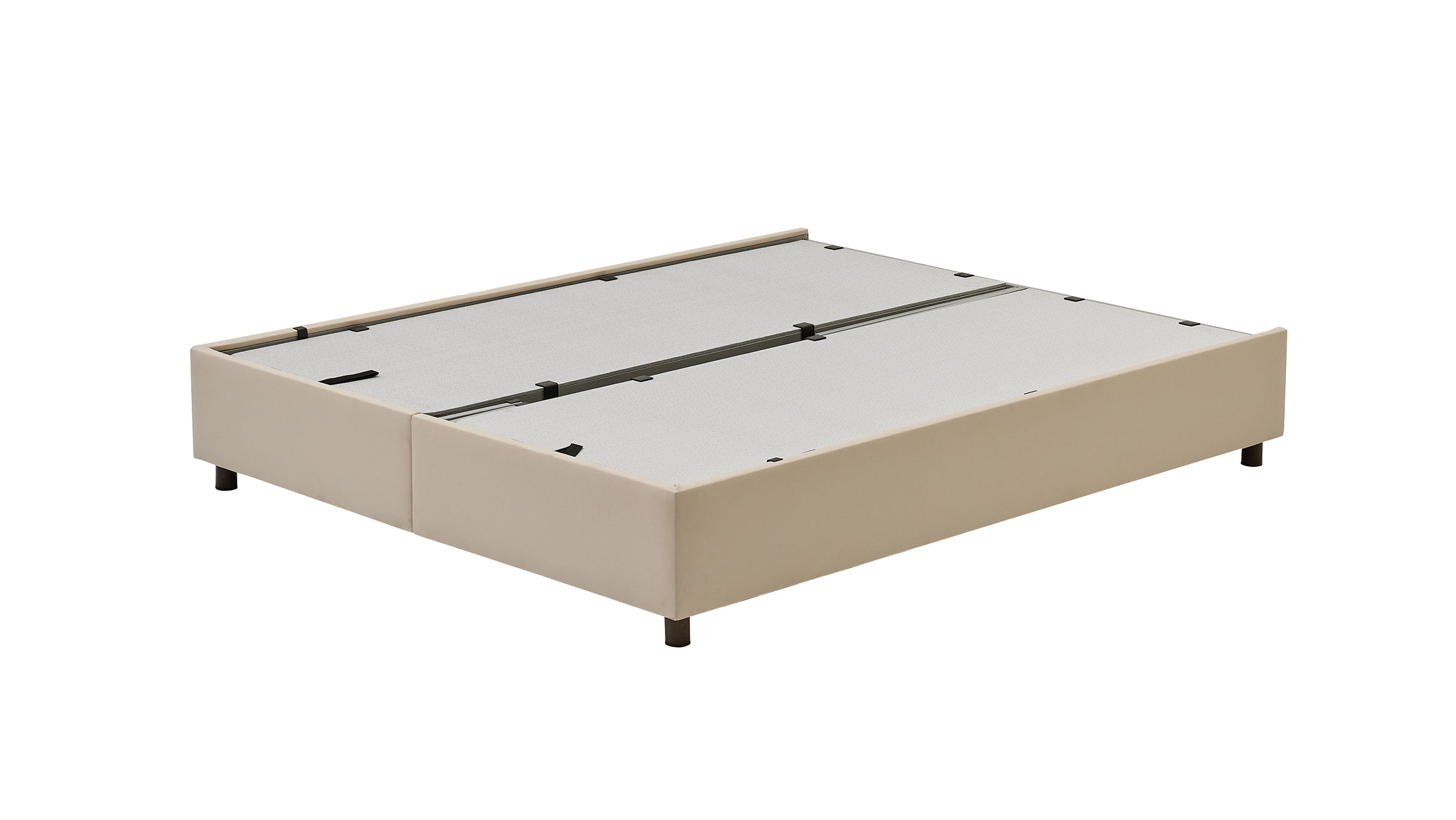 Тапицирано легло «Ergotwin» + Матрак и табла - с място за съхранение, матрак с алое вера