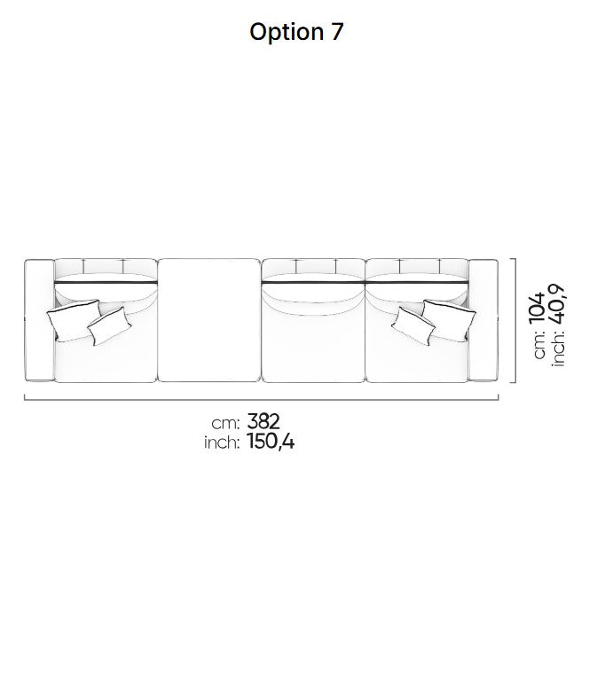 15 готови конфигурации на модулен диван «Aria»