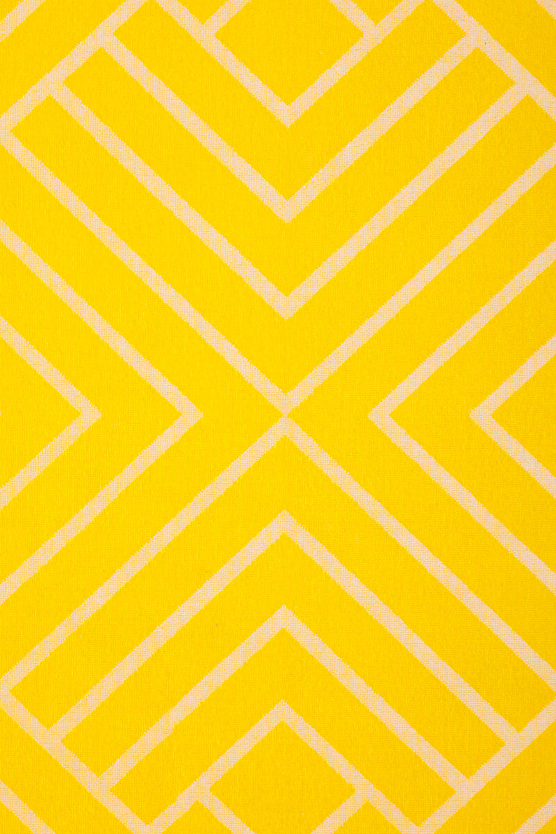 Плажна хавлия «Cannes Diamond Style Yellow» памук, кадифе, размер 86х162см