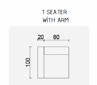 Модулен диван «Perge» + електрически механизъм, USB зарядна станция