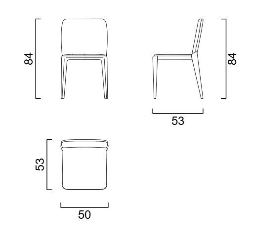 Трапезен стол «Pinot» с тапицерия, 100+ вида дамаски