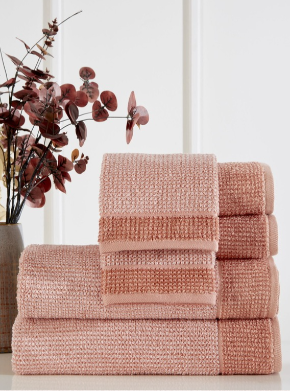 Хавлия «Plaid/seftali» - памук, размер 50х30см