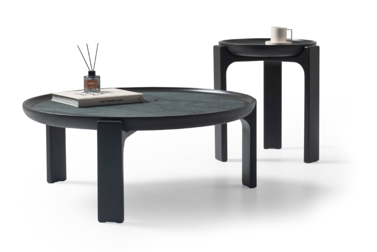 Холна маса «Praya Green» с травертин, размер 94х37х90см