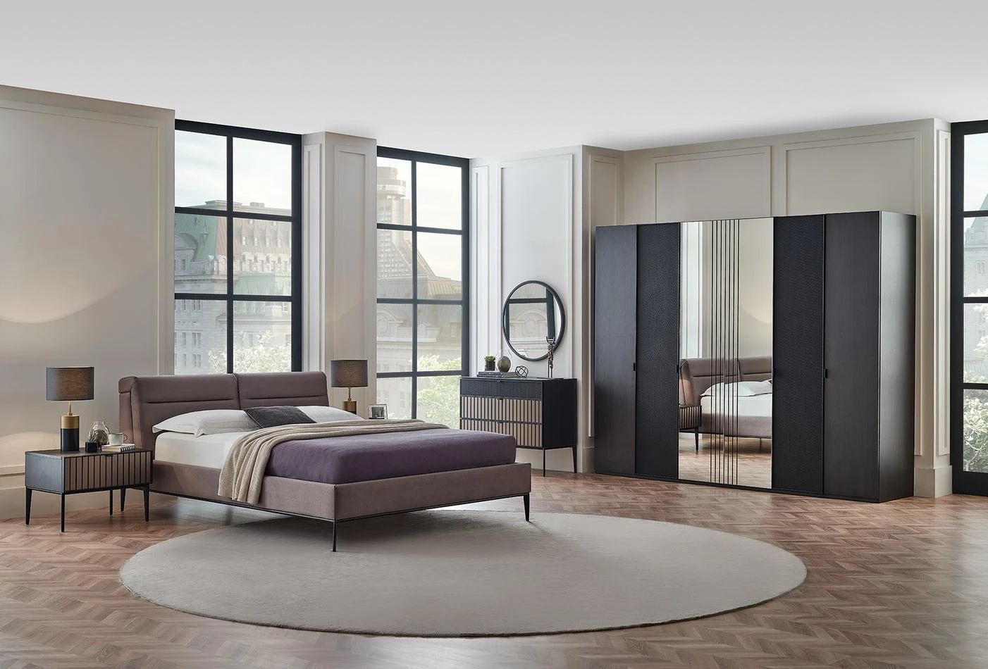 Тапицирано легло «Riga» + табла с механизъм за глава