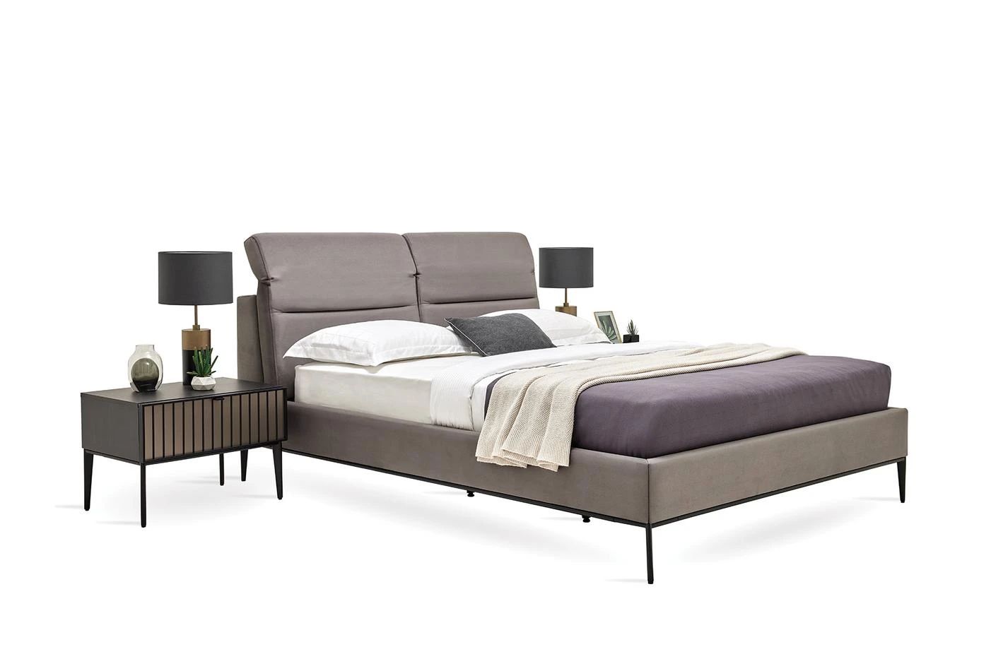 Тапицирано легло «Riga» + табла с механизъм за глава