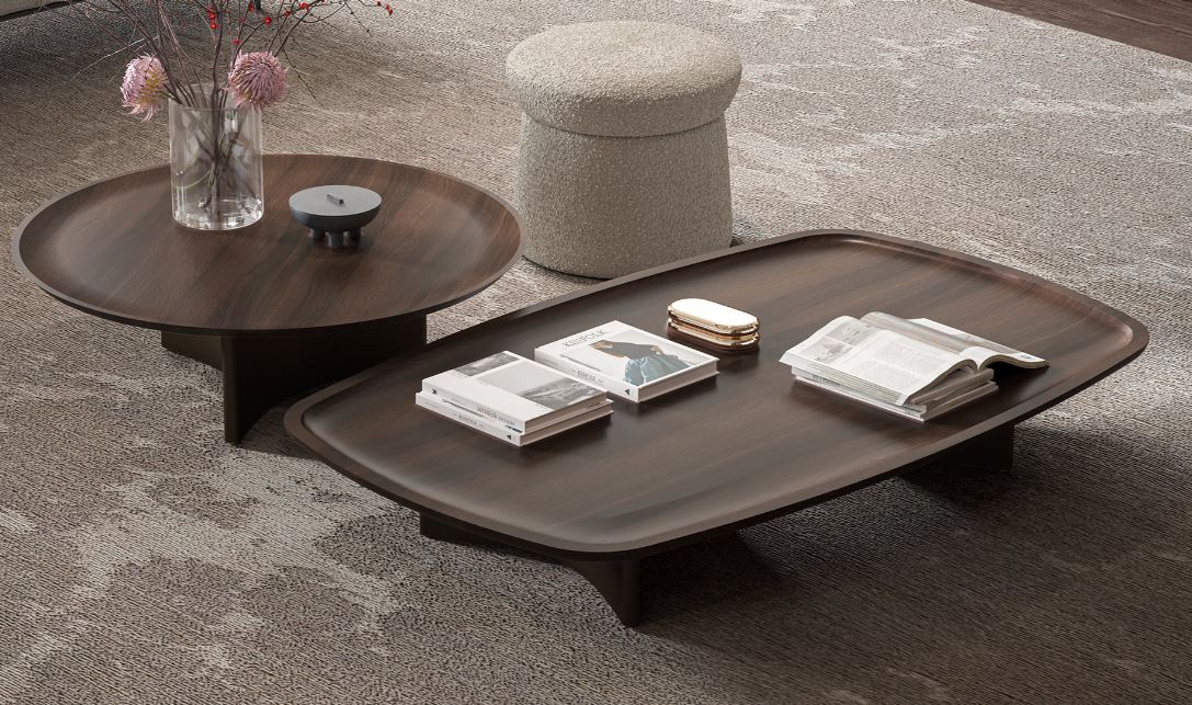 Холна маса «Riva» с естествен фурнир, размер 160х26х100см