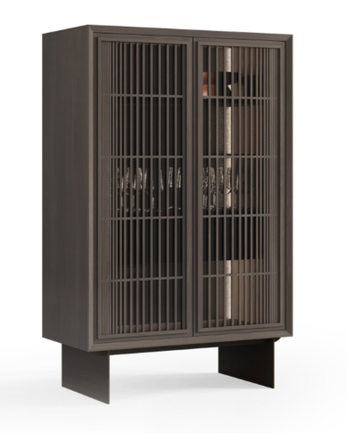 Витрина «Riva» + стъклени врати, с чекмедже и LED осветление, размер 103х160х50см