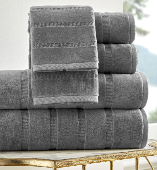 Хавлия «Sadem Stripe Gri» - памук, размер 50x90см