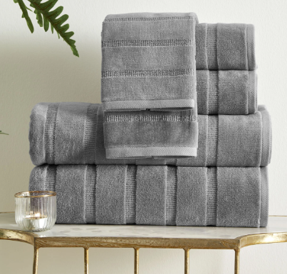 Хавлия «Sadem Stripe Gri» - памук, размер 50x90см