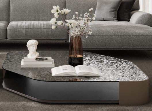 Холна маса «Sail» с релефно стъкло, размер 140х30х140см