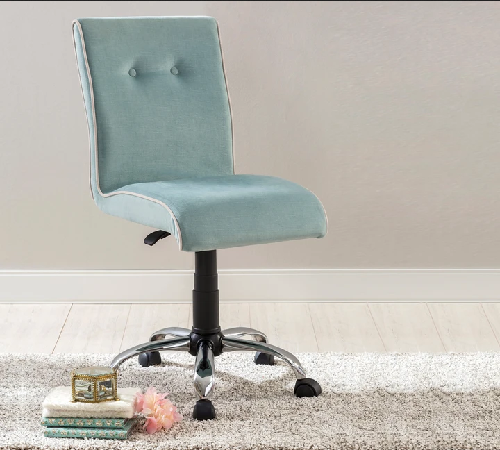 Ученически стол «Summer» - син, с въртяща основа