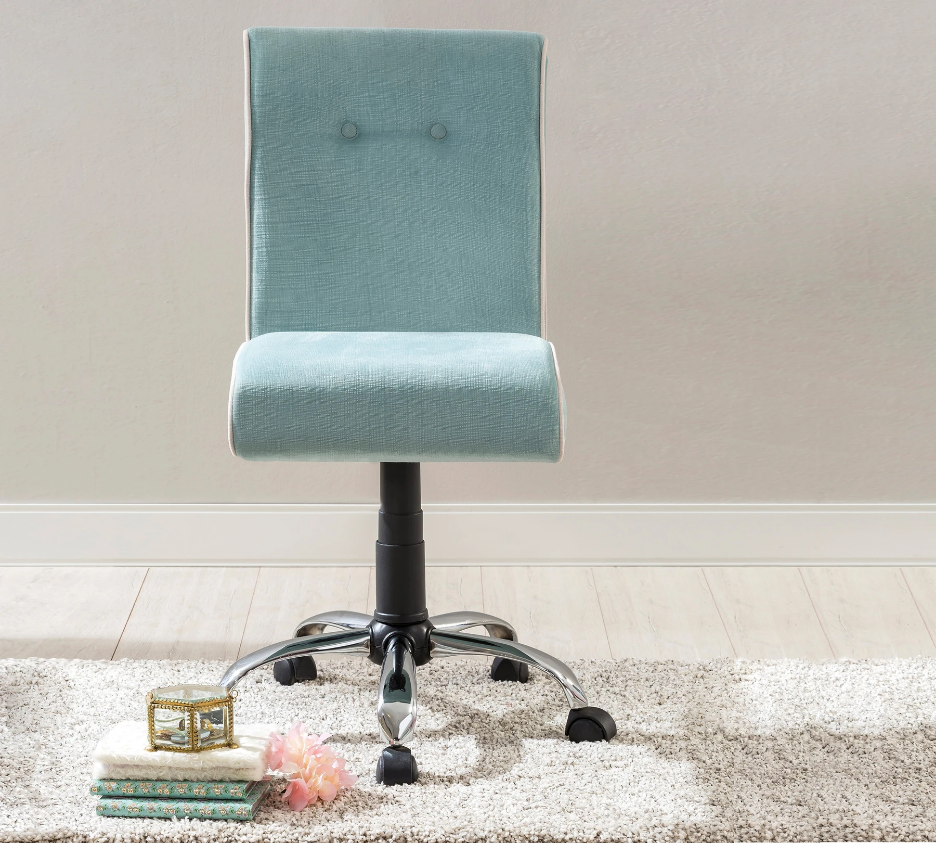 Ученически стол «Summer» - син, с въртяща основа