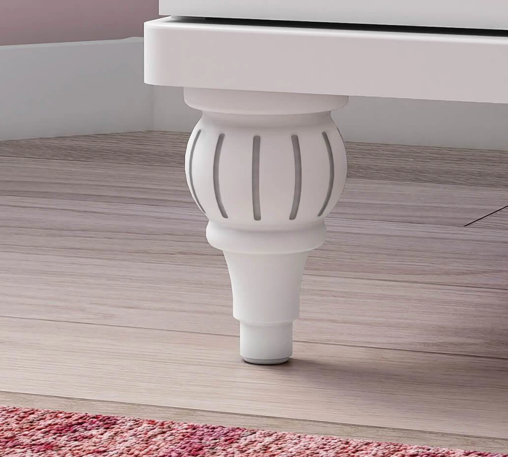 Трикрилен гардероб «Romantica» - ширина 130см