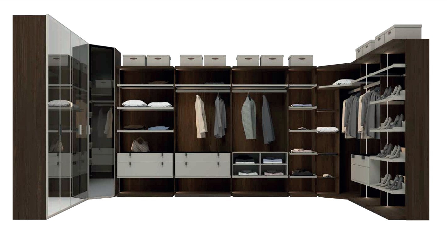 Открит модулен гардероб «Sigma» - 21 модула, с осветление