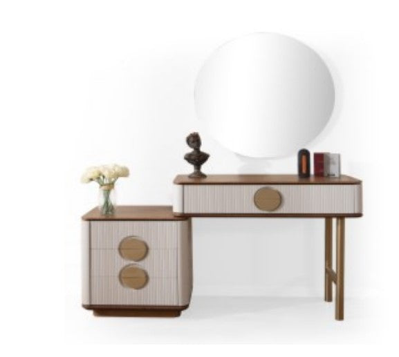 Тоалетка «Viola» + огледало и скрин с три чекмеджета, размер 145х84х45см