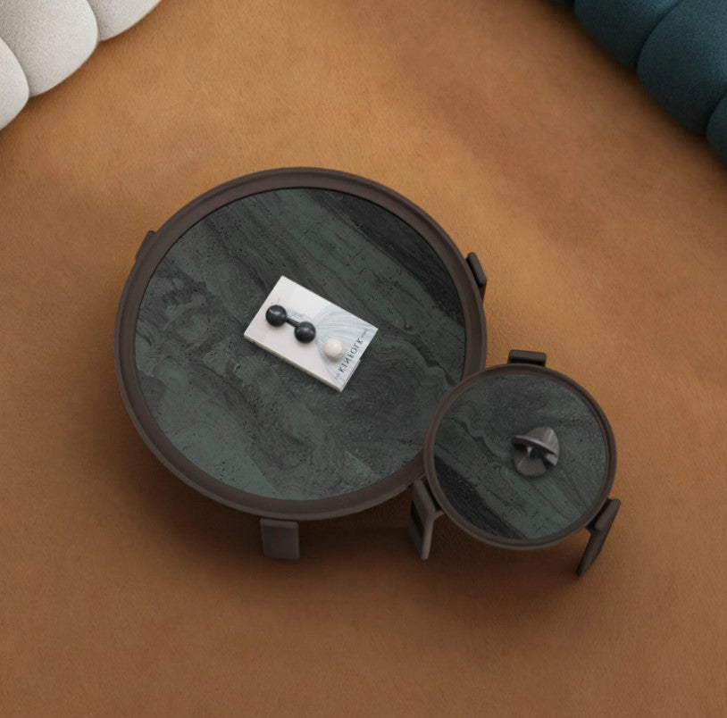 Помощна маса «Praya Green» - с травертин