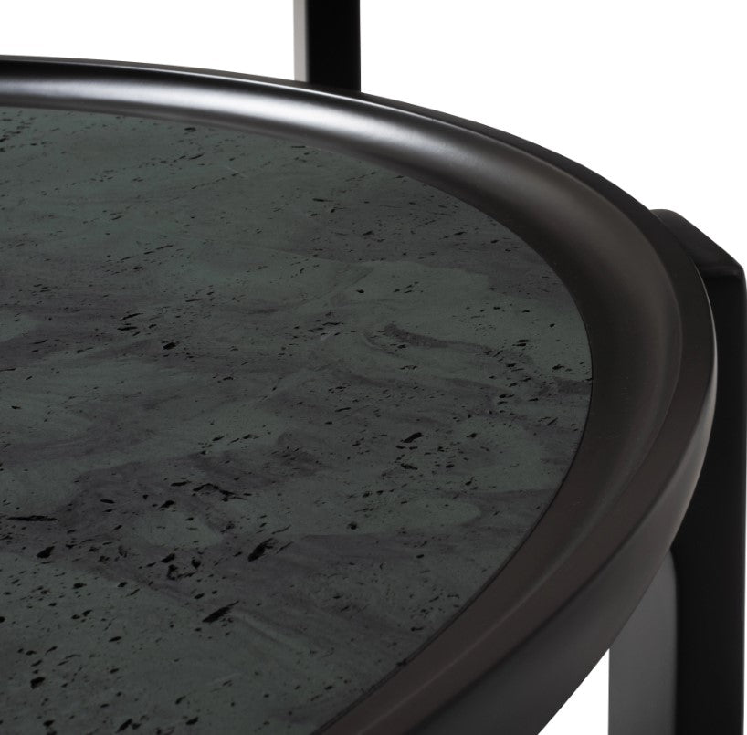 Холна маса «Praya Green» с травертин, размер 94х37х90см