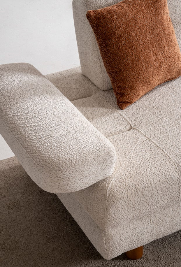 Ъглов разтегателен диван «Istanbul» + три декоративни възглавници, с място за съхранение, ширина 265см