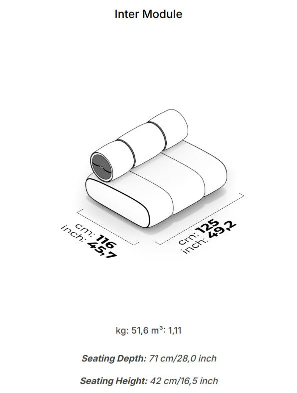 Модулен диван Orion Petra