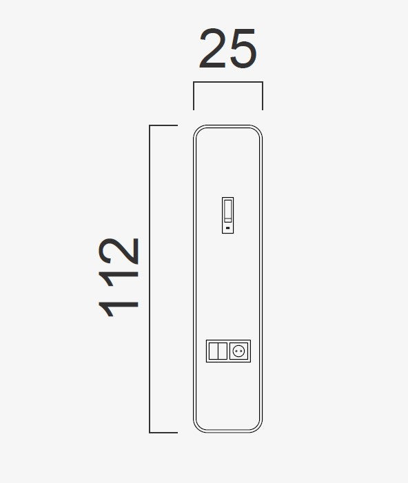 Модулна тапицирана табла за легло «Alfa» с осветление