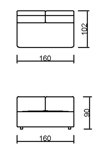 Модулен разтегателен диван «Bahar» + електрически механизъм, USB зарядна станция, конзолна масичка