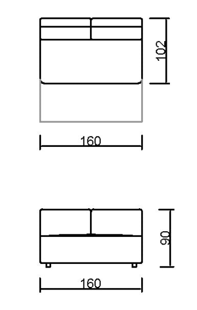 Модулен разтегателен диван «Bahar» + електрически механизъм, USB зарядна станция, конзолна масичка
