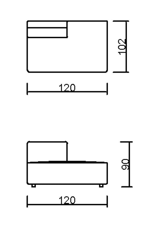 Модулен разтегателен диван «Bahar» + електрически механизъм, USB зарядна станция, конзолна масичка