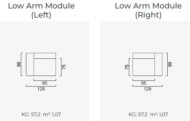 15 модула за модулен диван «Cubic»