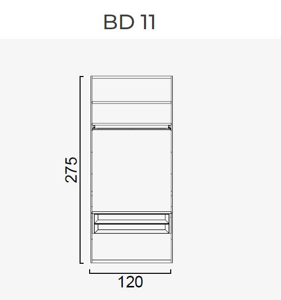 63 конфигурирани модула за гардероб «Beta» - с осветление, чекмеджета, лостове за закачалки и рафтове