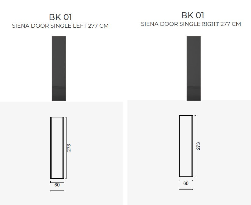 Врати за модулен гардероб «Beta» - 5 модела, стъклена, ПДЧ