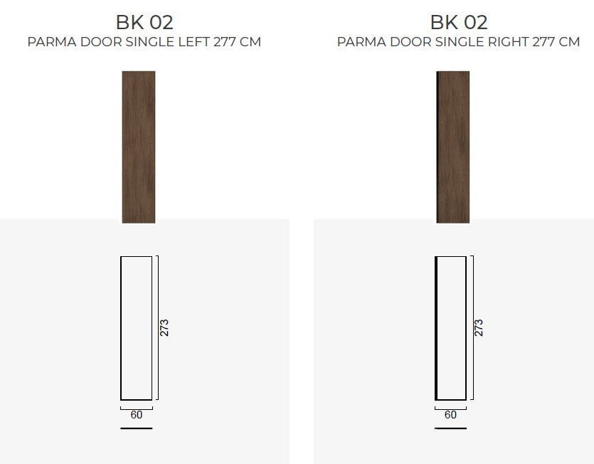 Врати за модулен гардероб «Beta» - 5 модела, стъклена, ПДЧ