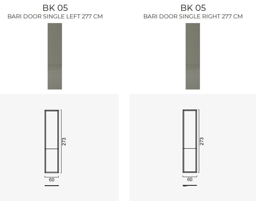 Врати за модулен гардероб «Beta» - 5 модела, стъклена, ПДЧ