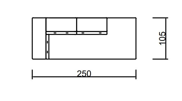 Модулен разтегателен диван «Gizem» + електрически механизъм, USB зарядна станция