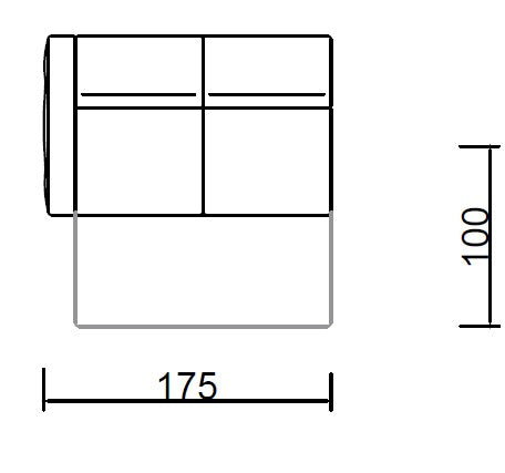 Модулен диван «Liman» + механизъм за глава, USB зарядна станция