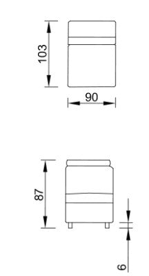 Модулен разтегателен диван «Como» с електрически механизъм, USB зарядна станция