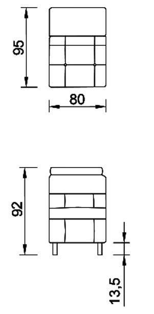 Модулен диван «Lara» + електрически механизъм, USB зарядна станция, конзолна масичка