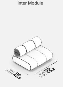 12 модула за модулен разтегателен диван «Orion»