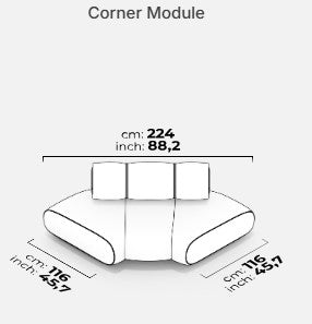 12 модула за модулен разтегателен диван «Orion»