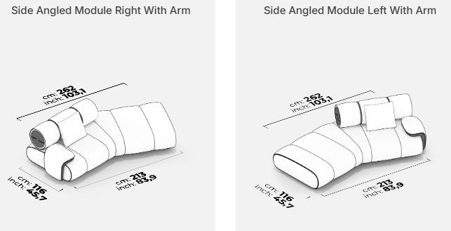 12 модула за модулен разтегателен диван «Orion»