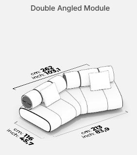 12 модула за модулен разтегателен диван «Orion»