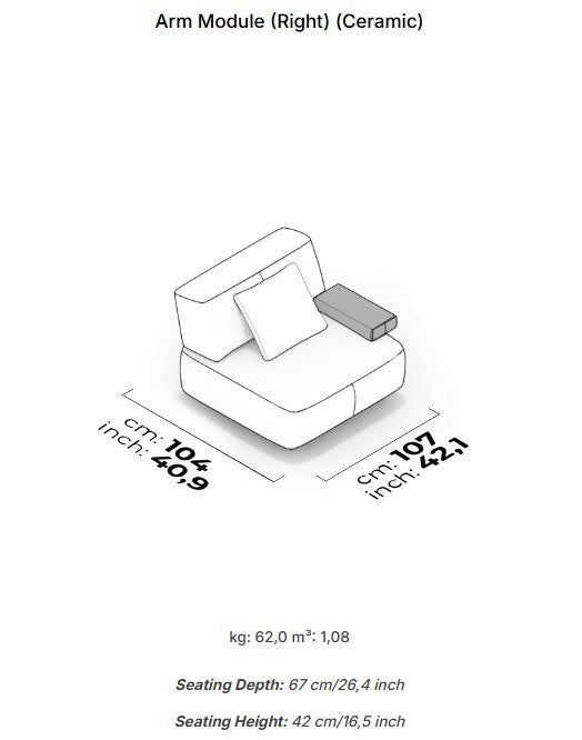 10 модула за модулен разтегателен диван «Da Vinci»