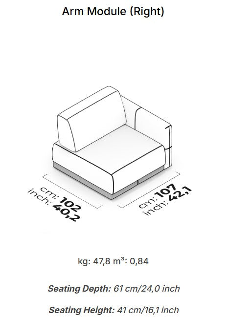 14 модула за модулен разтегателен диван «Le Mans Comfort»