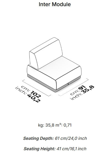 14 модула за модулен разтегателен диван «Le Mans Comfort»