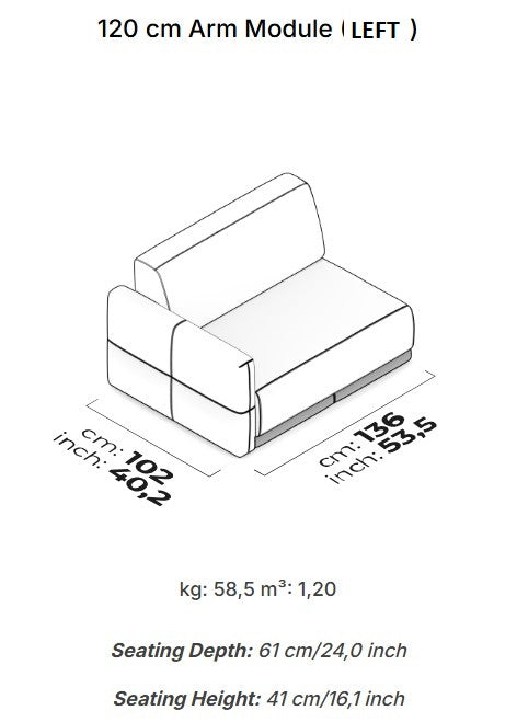 14 модула за модулен разтегателен диван «Le Mans Comfort»